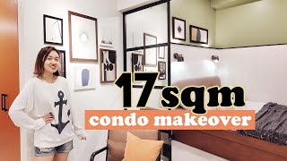 Small Studio Unit Makeover  Extreme Condo Transformation  by Elle Uy [upl. by Margi]