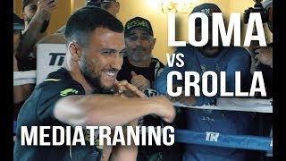 Ломаченко  Кролла Медиатренировка Lomachenko vs Crolla Mediatraining [upl. by Erihppas]