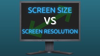 Screen Size vs Screen Resolution  Explained [upl. by Anima]