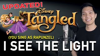 I See The Light Flynn Part Only  Karaoke UPDATED  Tangled [upl. by Madea]