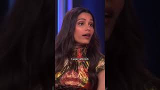 Freida Pinto about her baby celebrityworldcheck [upl. by Einnod]