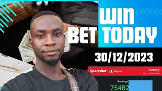 FOOTBALL PREDICTIONS TODAY 30122023betting tips today soccer predictions today sure wins [upl. by Jenelle]