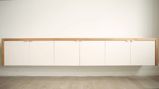 DIY Floating Sideboard IKEA Hack  theworktop [upl. by Chouest931]