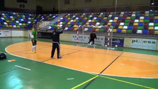 Entrenamiento Porteros Futsal Elche CF Sala 2ªDiv LNFS Feb´14 040214 [upl. by Anauqaj]