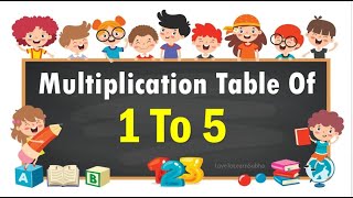 Multiplication Table 1 to 5Table Of 1 to 5Maths TablesMultiplication TablesTimes TablePahada [upl. by Berkley531]