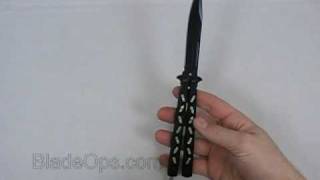 Halo Butterfly Knife Balisong Knife Glow in the dark knife [upl. by Bucella]