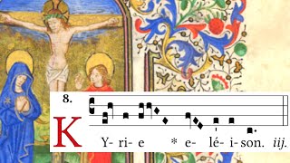 Kyrie I “Lux amp origo” in Easter Time Paschal Season  Kyriale  Latin Gregorian Chant [upl. by Aggie]