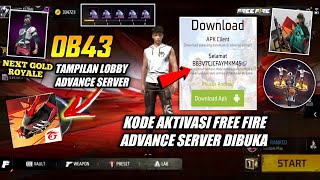 SUDAH DIBUKA‼️CARA DOWNLOAD ADVANCE SERVER FF 2024  KODE AKTIVASI FREE FIRE ADVANCE SERVERDLL [upl. by Spiegelman477]