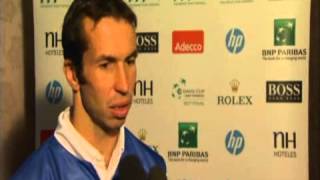 Davis Cup Interview Radek Stepanek [upl. by Akinej]