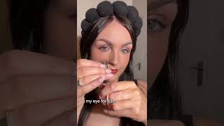 How to apply false lashes  loveisland inspiration  bootsuk makeuptips falselashes [upl. by Aiken]