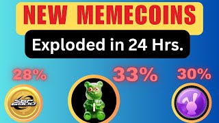 New Memecoins Exploding  Todays Crypto Gainers  Massive Crypto Gains [upl. by Collar104]