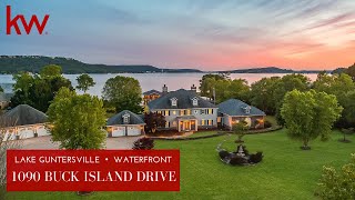 Main Channel Lake Guntersville Waterfront Home  1090 Buck Island Drive Guntersville AL 35976 [upl. by Latona]