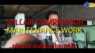 Sullair compressor maintenance work [upl. by Milde]