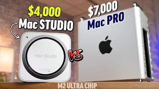 M2 Ultra Mac Pro vs Mac Studio Every Single Difference [upl. by Etnoek]