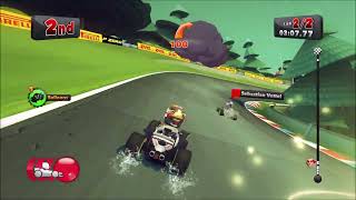 Maldonado vs Vettel  F1 Race Stars  Japanese Grand Prix  Pastor Maldonado [upl. by Farkas459]