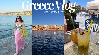 COME TO GREECE WITH ME  a week in Chania Crete  Greece travel vlog  Chloe Ellis [upl. by Baird416]