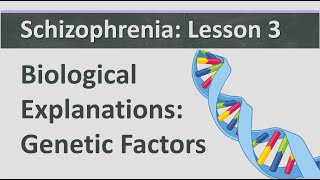 Schizophrenia Lesson 3  Biological Explanation  Genetic Factors [upl. by Narine]