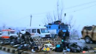 🇮🇳14 February Black day status full screen ॥ Black Day whatsapp status INDIAN ARMY CRPF🇮🇳 [upl. by Akkina]