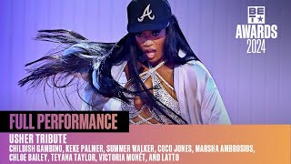 Teyana Taylor Victoria Monét Coco Jones Chlöe Keke Palmer amp More Honor Usher  BET Awards 24 [upl. by Sheehan434]