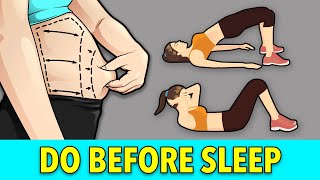 SIMPLE WORKOUT YOU CAN DO IN BED BEFORE SLEEP [upl. by Surtimed]