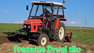 Indiska Freza Frezanje Drugi dio Zetor 5011 AGRIONA 185cm Roto Tiller [upl. by Wayland475]