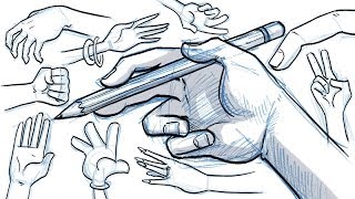 How to Draw Hands Comic and Cartoon [upl. by Yme]