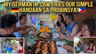 My German Inlaw Tries Our Simple Filipino Handaan Sa Probinsya [upl. by Akinyt]