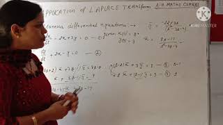 Applications of Laplace transform solutions of simultaneous differential equations lect14 [upl. by Aline]