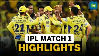 IPL 2024 Match 1 Highlights  CSK Beats RCB In The IPL Opener [upl. by Waddle]