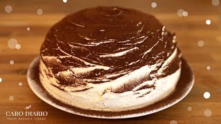 ZUCCOTTO DI PANDORO AL TIRAMISÙ BUONISSIMO  RICETTA FACILE E VELOCE SENZA UOVA [upl. by Dru]