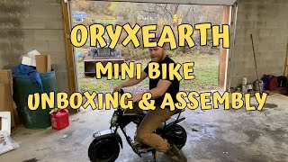 Oryxearth mini bike unboxing and assembly  Oryxearth ft CompactGarage [upl. by Middleton469]