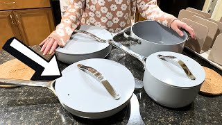 Caraway Non Stick Pans Review  12Piece Ceramic Cookware Set Demo [upl. by Conrad]