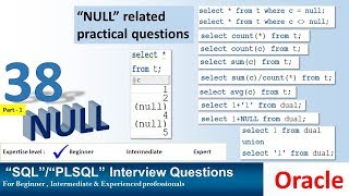 Oracle PL SQL interview question NULL and Arithmetic operation [upl. by Jenilee]