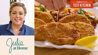 How to Make Crispy Cornflake Pork Chops and Roasted Butternut Squash  Julia at Home [upl. by Adora192]