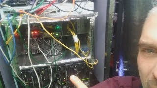 Domowa kopalnia kryptowalut Koparki Bitcoin i Monero  HP C7000 Xeon i Antminer S9 [upl. by Scarface97]