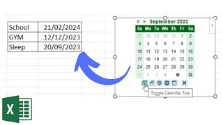 How to Insert a Calendar in Excel the Simplest Way [upl. by Nawj]