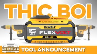 DeWALT Announces 2 NEW Mega Drills and the BIGGEST battery YET 15Ah FLEXVOLT [upl. by Faucher]