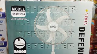 Defender NH5998HRB 18 inch full stand Rechargeable fan Unboxing [upl. by Enahpets]