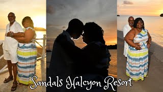 Saint Lucia Resort  Sandals Halcyon Resort  Baecation Celebrating 16 years Part 2 anniversary [upl. by Nnayelsel]