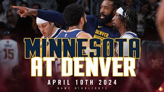 Denver Nuggets vs Minnesota Timberwolves Full Game Highlights 🎥 [upl. by Ryun]