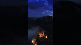 Burg Trifels mystic drone palatine sunset artist travel fog mountains [upl. by Ilac177]