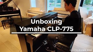 Unboxing and assembly of Yamaha CLP775  Digitalpianocom [upl. by Eerised]