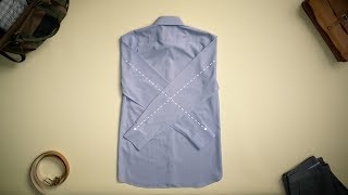 How to Fold a Dress Shirt for Packing  Bonobos [upl. by Asha]