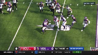 Tip pass pick The Vikings get an early INT on Stroud [upl. by Bagger36]