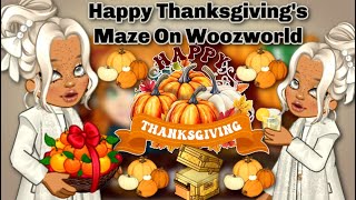 Woozworld Thanksgivings Maze By Sowilo On Woozworld [upl. by Esinet]