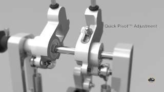 DW MDD Machined Direct Drive Double Pedal Features Animation [upl. by Laktasic]