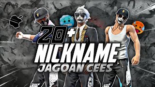 20 NICKNAME FF JAGOAN CEES 🥵‼️ NAMA FF BELUM PASARAN TERBARU 2023 ⁉️ FREE FIRE BATTLEGROUNDS 🇮🇩 [upl. by Ardnasirk928]