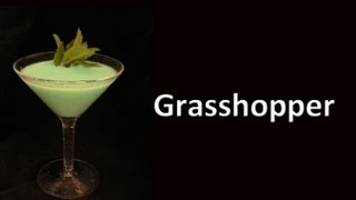 Grasshopper Cocktail Drink Recipe [upl. by Erma]