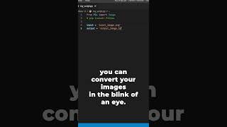 Convert image formats effortlessly using 5 lines of Python [upl. by Boniface]