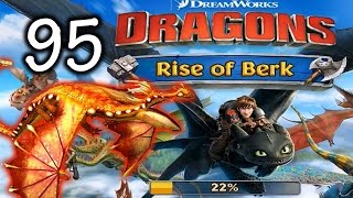 Flaming Fireworm Queen  Dragons Rise of Berk Episode 95 [upl. by Aicilf]